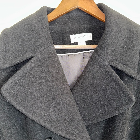 NWT Preston and York black wool double breasted peacoat women’s 16W - Picture 4 of 11